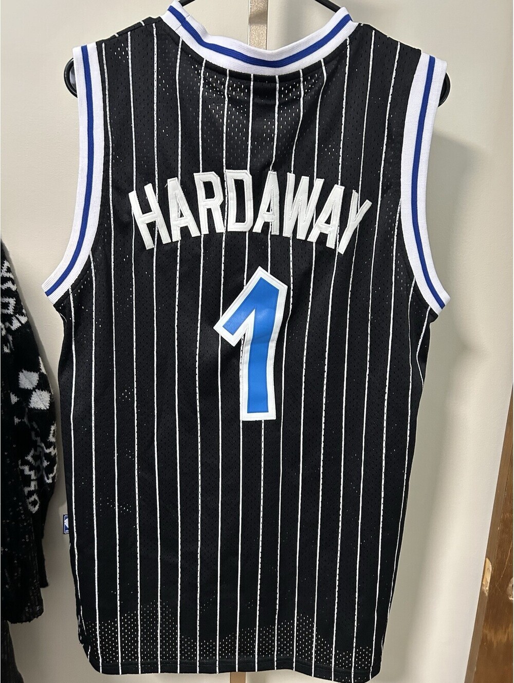 Mens Size Medium Hardaway Black Orlando Magic 1994-95 #60